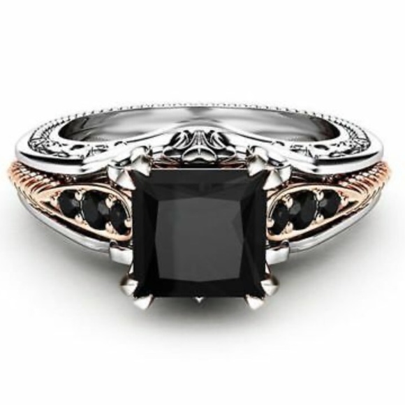 NEW 925 Sterling Silver two tone Ring - Picture 2 of 5